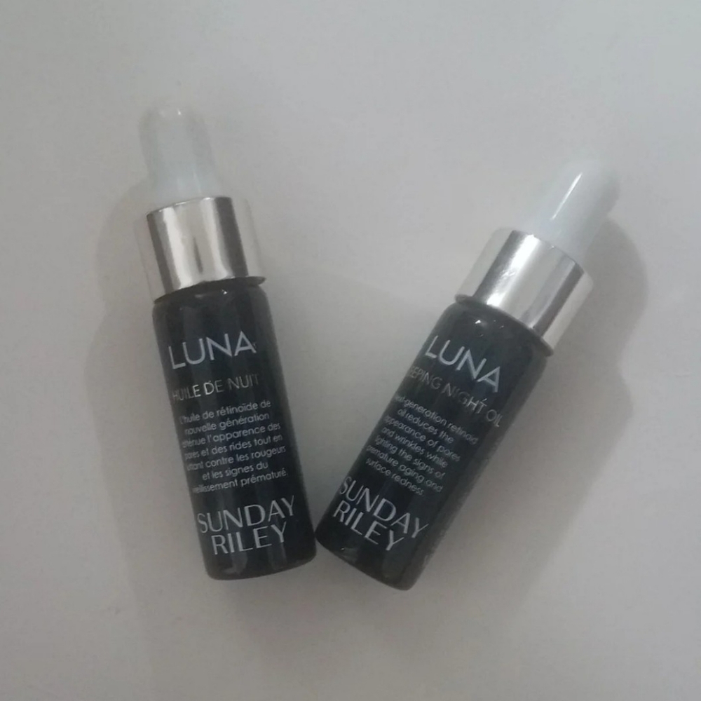 2 Sunday Riley Luna Sleeping Night Oil Travel Size Bottles